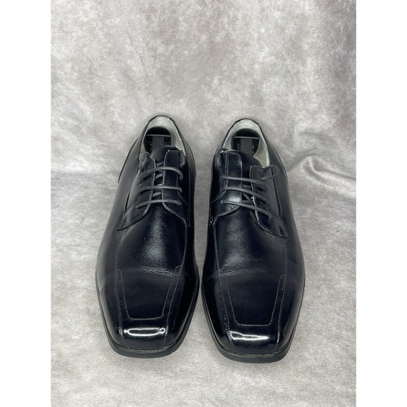 Stacy Adams Mens Hobart 24284-01 Size 12W Black Leather Oxford Dress Shoes main image 4